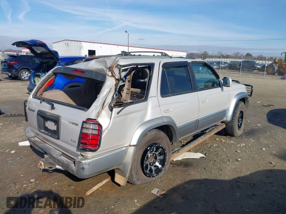 2000 Toyota 4Runner Limited with VIN JT3GN87R4Y0158912, listed as a IAAI auction lot 41130940 with 267,713 mi miles and . Bid and sale history available at DreamBid. Image 6.