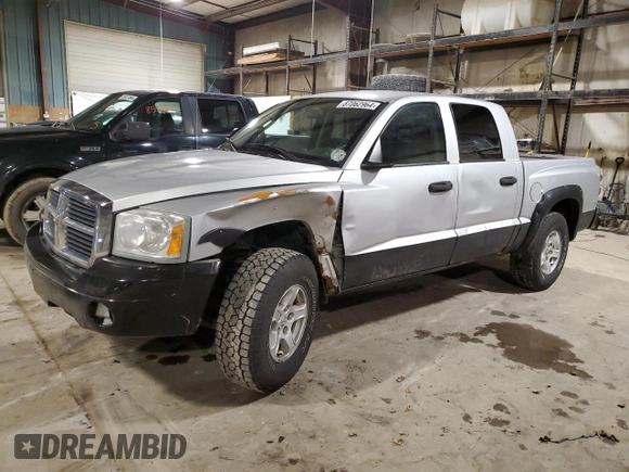 2007 Dodge Dakota SLT with VIN 1D7HW48K97S181294, listed as a Copart auction lot 87062964 with 110,490 mi miles and Salvage Title. Bid and sale history available at carsss.com. Image 1.