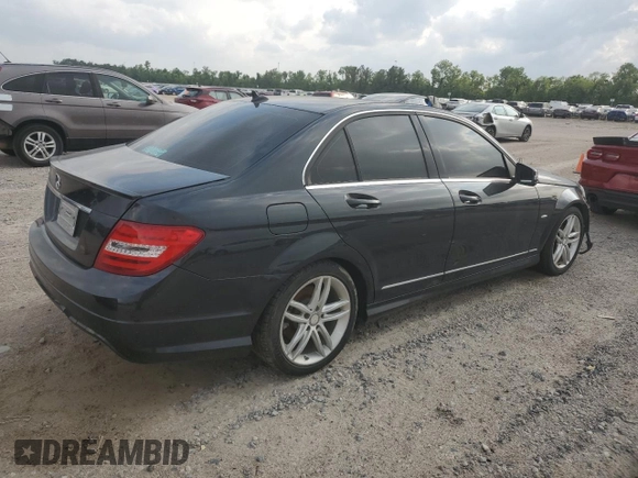 2012 Mercedes-Benz C-Class C 250 Sport with VIN WDDGF4HB5CR202574, listed as a Copart auction lot 54682525 with 95,049 mi miles and Salvage Title. Bid and sale history available at carsss.com. Image 3.