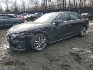 2023 Audi A4 S line Premium Plus with VIN WAUEAAF41PN010341, listed as a Copart auction lot 42523615 with 54,762 mi miles and Salvage Title. Bid and sale history available at DreamBid. Image 1.