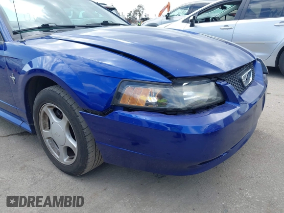 2003 Ford Mustang Standard with VIN 1FAFP40483F339824, listed as a IAAI auction lot 41824009 with 607,400 mi miles. Bid and sale history available at carsss.com. Image 12.