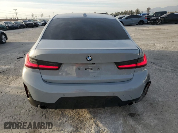 2023 BMW 3 Series 330i with VIN 3MW69FF01P8D71708, listed as a Copart auction lot 45745505 with 22,980 mi miles and Salvage Title. Bid and sale history available at carsss.com. Image 6.