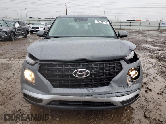 2021 Hyundai Venue SE with VIN KMHRB8A37MU129792, listed as a Copart auction lot 51271125 with 56,230 mi miles and Salvage Title. Bid and sale history available at DreamBid. Image 5.