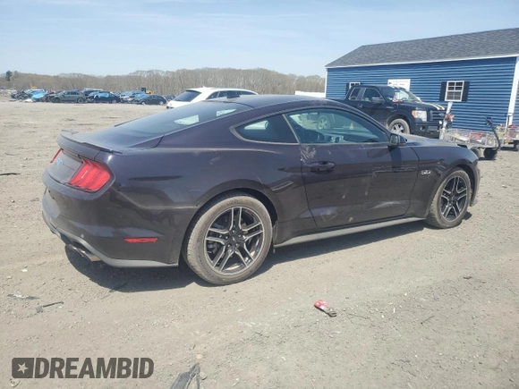 2022 Ford Mustang GT with VIN 1FA6P8CF8N5137837, listed as a Copart auction lot 54605985 with 3,270 mi miles and Salvage title. Bid and sale history available at DreamBid. Image 3.
