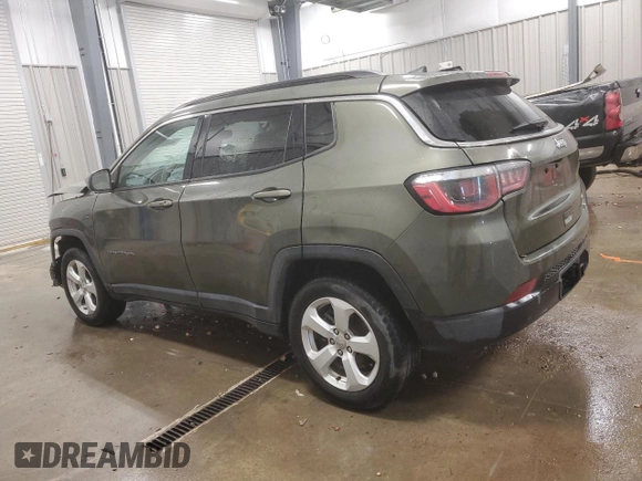 2018 Jeep Compass Latitude with VIN 3C4NJDBB9JT349493, listed as a Copart auction lot 80342714 with 56,041 mi miles and Salvage Title. Bid and sale history available at carsss.com. Image 2.
