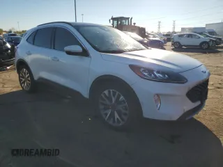 2020 Ford Escape Titanium Hybrid with VIN 1FMCU0DZ5LUA54462, listed as a Copart auction lot 76230694 with 32,698 mi miles and Salvage title. Bid and sale history available at DreamBid. Image 4.