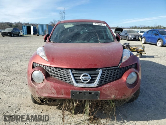 2012 Nissan Juke SV with VIN JN8AF5MV9CT119419, listed as a Copart auction lot 41824815 with Not Provided miles and Salvage Title. Bid and sale history available at DreamBid. Image 5.