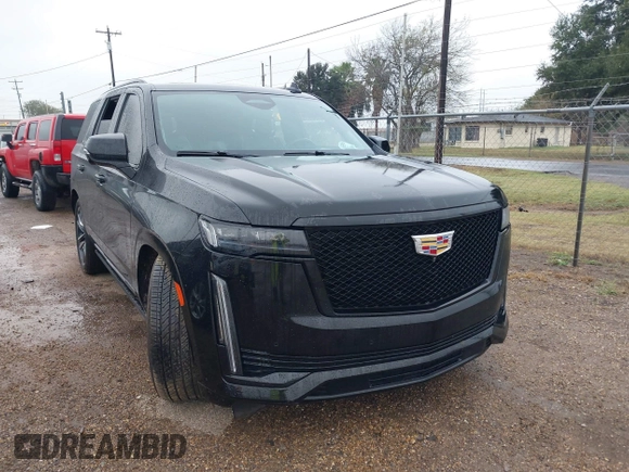 2023 Cadillac Escalade RWD Sport with VIN 1GYS3FKL8PR377251, listed as a IAAI auction lot 41336638 with 35,187 mi miles and . Bid and sale history available at DreamBid. Image 1.