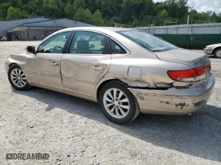 2007 Hyundai Azera SE with VIN KMHFC46F57A179561, listed as a Copart auction lot 65562574 with 161,939 mi miles and Salvage Title. Bid and sale history available at carsss.com. Image 2.