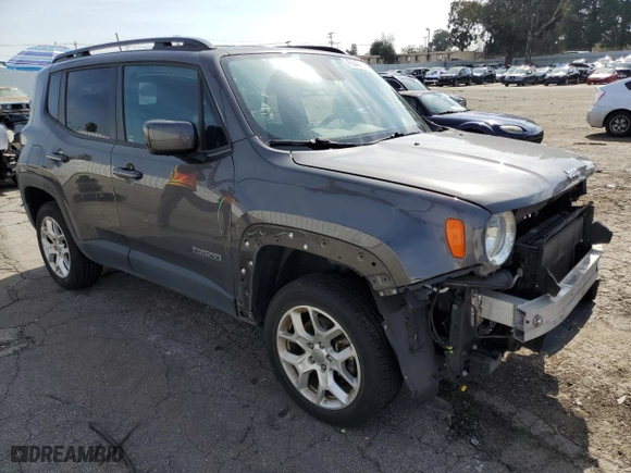 2018 Jeep Renegade Latitude with VIN ZACCJBBB7JPH63035, listed as a Copart auction lot 45544115 with 106,681 mi miles and Salvage Title. Bid and sale history available at carsss.com. Image 4.
