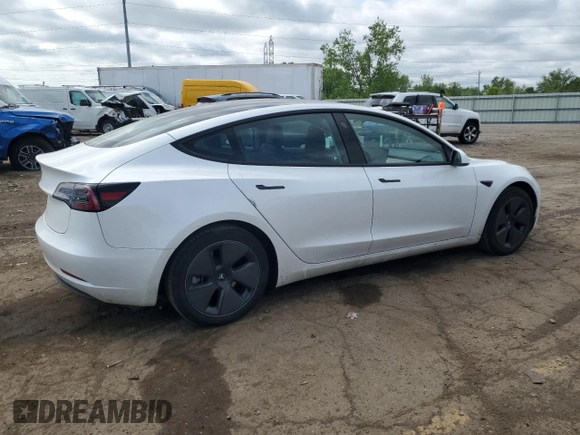 2023 Tesla Model 3 with VIN 5YJ3E1EA0PF575488, listed as a Copart auction lot 56889115 with 18,677 mi miles and Clean title. Bid and sale history available at DreamBid. Image 3.