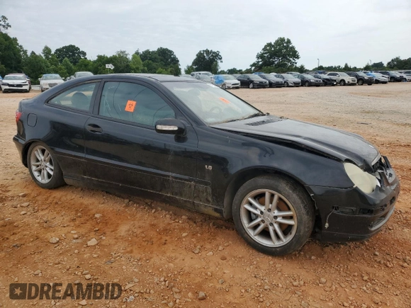 2003 Mercedes-Benz C 230 Kompressor with VIN WDBRN40J53A476461, listed as a Copart auction lot 61153574 with Not provided miles and Salvage title. Bid and sale history available at DreamBid. Image 4.