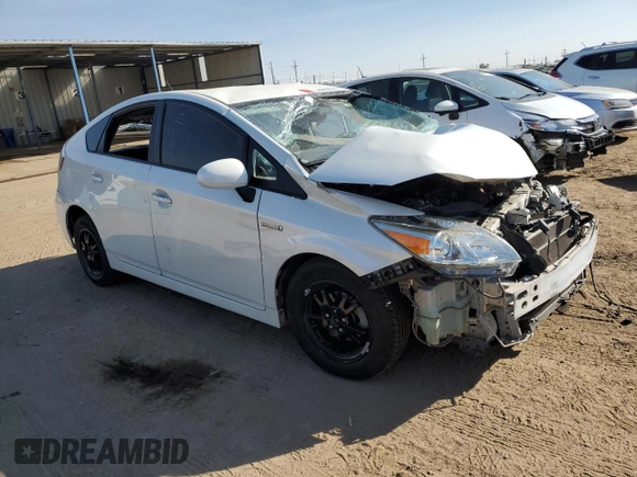 2012 Toyota Prius One with VIN JTDKN3DU4C1547473, listed as a Copart auction lot 74960944 with Not Provided miles and Salvage Title. Bid and sale history available at DreamBid. Image 4.