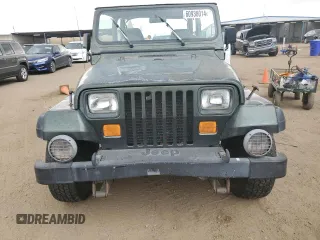1995 Jeep Wrangler Sahara with VIN 1J4FY49S3SP264977, listed as a Copart auction lot 60938014 with 681 mi miles and Clean Title. Bid and sale history available at carsss.com. Image 5.