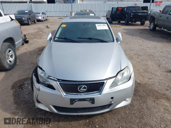 2008 Lexus IS 250 with VIN JTHBK262X85066429, listed as a IAAI auction lot 42037886 with 153,587 mi miles. Bid and sale history available at carsss.com. Image 12.