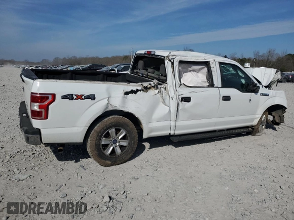 2019 Ford F-150 XL with VIN 1FTFW1E55KFC51079, listed as a Copart auction lot 47197635 with 0 mi miles and Salvage Title. Bid and sale history available at carsss.com. Image 3.