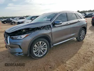 2023 Infiniti QX50 Luxe с VIN 3PCAJ5BA3PF105275, выставлен на аукционе Copart как лот 61144205 с пробегом 26 399 миль миль и Списание • Salvage title. История ставок и продаж доступна на DreamBid. Изображение 1.