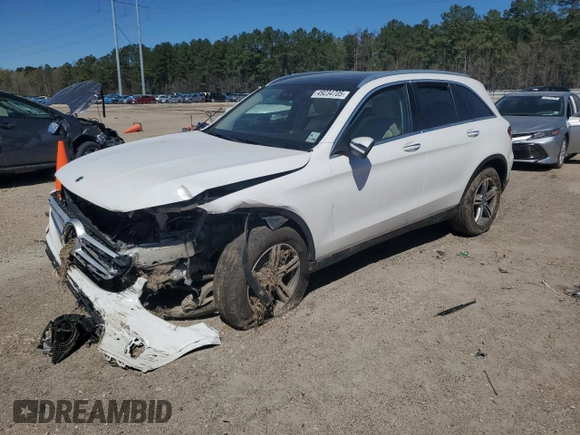 2022 Mercedes-Benz GLC with VIN W1N0G8DBXNV395314, listed as a Copart auction lot 49234705 with 45,364 mi miles and Salvage Title. Bid and sale history available at carsss.com. Image 1.