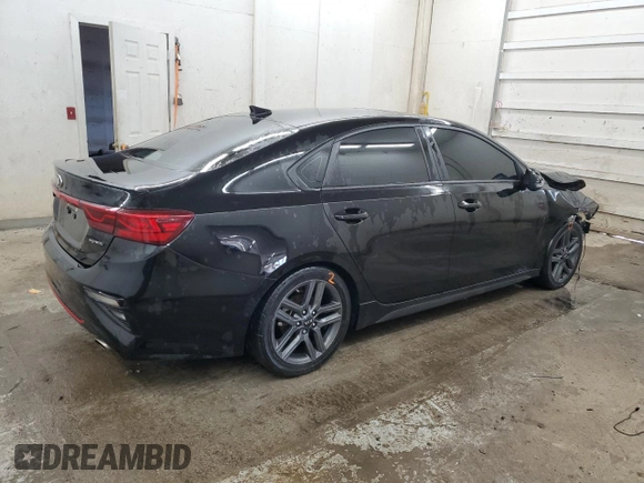 2021 Kia Forte GT-Line with VIN 3KPF34AD1ME296881, listed as a Copart auction lot 58149105 with 94,002 mi miles and Clean title. Bid and sale history available at DreamBid. Image 3.