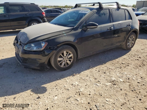 2015 Volkswagen Golf TSI SEL with VIN 3VW217AU3FM015630, listed as a Copart auction lot 48574885 with 87,355 mi miles and Salvage Title. Bid and sale history available at carsss.com. Image 1.