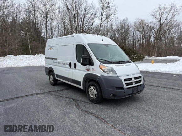 2014 Ram ProMaster Cargo with VIN 3C6TRVBG2EE118261, listed as a Copart auction lot 55901385 with 168,026 mi miles and Clean Title. Bid and sale history available at carsss.com. Image 1.