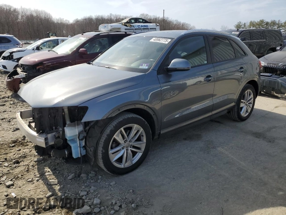 2017 Audi Q3 Premium with VIN WA1ECCFS3HR017738, listed as a Copart auction lot 48962775 with 22,551 mi miles and Salvage Title. Bid and sale history available at carsss.com. Image 1.