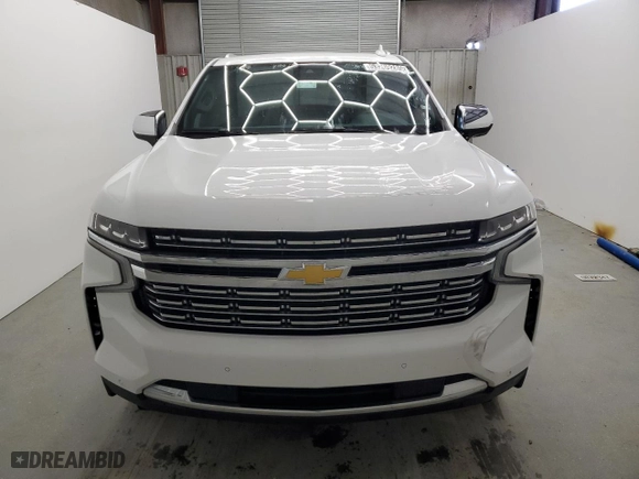 2023 Chevrolet Suburban Premier with VIN 1GNSCFKD1PR477696, listed as a Copart auction lot 53269285 with 47,272 mi miles and Clean Title. Bid and sale history available at carsss.com. Image 5.
