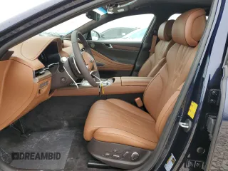2023 Genesis G80 with VIN KMTGE4S13PU005971, listed as a Copart auction lot 74356713 with 23 mi miles and . Bid and sale history available at carsss.com. Image 7.