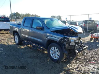 2022 Nissan Frontier SV with VIN 1N6ED1EJ9NN637574, listed as a IAAI auction lot 41428252 with 1 mi miles. Bid and sale history available at carsss.com. Image 1.