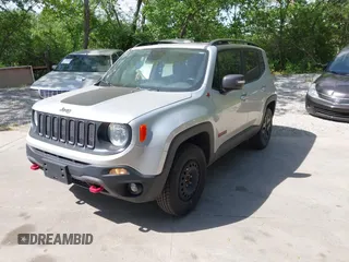 2018 Jeep Renegade Trailhawk with VIN ZACCJBCB3JPG76327, listed as a IAAI auction lot 42299355 with 85,996 mi miles and . Bid and sale history available at DreamBid. Image 2.