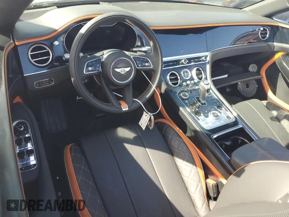 2024 Bentley Continental GT with VIN SCBDT4ZG5RC014491, listed as a Copart auction lot 77730474 with Not Provided miles and Non Repairable. Bid and sale history available at DreamBid. Image 8.