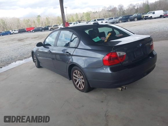 2007 BMW 3 Series 328xi with VIN WBAVC93577KX61922, listed as a IAAI auction lot 41740964 with 1 mi miles. Bid and sale history available at carsss.com. Image 3.
