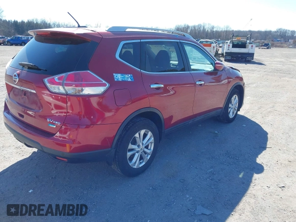 2014 Nissan Rogue S with VIN 5N1AT2MV9EC770681, listed as a IAAI auction lot 41705077 with 169,867 mi miles. Bid and sale history available at carsss.com. Image 4.