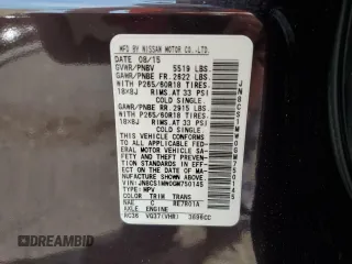 2016 Infiniti QX70 z VIN JN8CS1MW0GM750145, wystawiony jako Copart lot #56013635 z przebiegiem 142 476 mil mil oraz Szkody całkowita. Historia ofert i sprzedaży dostępna na DreamBid. Obrazek 13.