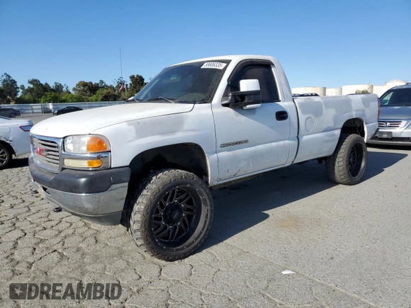 2002 GMC Sierra 2500HD SLE z VIN 1GTHC24G22E267031, wystawiony jako Copart lot #58606335 z przebiegiem Nie podano mil oraz Szkoda całkowita • Salvage title. Historia ofert i sprzedaży dostępna na DreamBid. Obrazek 1.