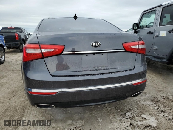 2016 Kia Cadenza Premium with VIN KNALN4D71G5206869, listed as a Copart auction lot 75530964 with 72,178 mi miles and Salvage Title. Bid and sale history available at carsss.com. Image 6.
