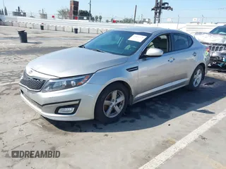 2014 Kia Optima LX with VIN KNAGM4A72E5449984, listed as a IAAI auction lot 41856778 with 1 mi miles. Bid and sale history available at carsss.com. Image 16.