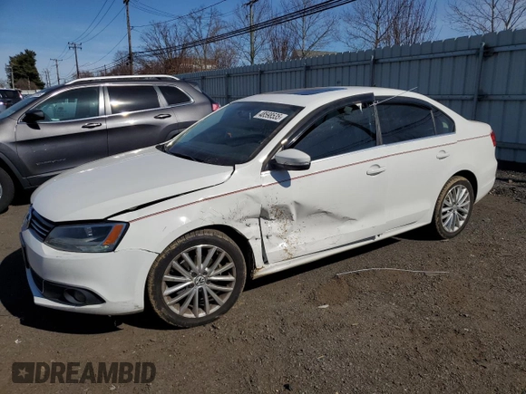 2011 Volkswagen Jetta SEL with VIN 3VWLZ7AJXBM359419, listed as a Copart auction lot 48598535 with 133,606 mi miles and Salvage title. Bid and sale history available at DreamBid. Image 1.
