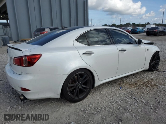2012 Lexus IS 250 with VIN JTHBF5C27C2103103, listed as a Copart auction lot 61854135 with 170,924 mi miles and Salvage title. Bid and sale history available at DreamBid. Image 3.