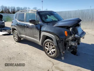 2017 Jeep Renegade Latitude with VIN ZACCJBBB5HPF31270, listed as a Copart auction lot 47350685 with 105,569 mi miles and Salvage Title. Bid and sale history available at carsss.com. Image 4.