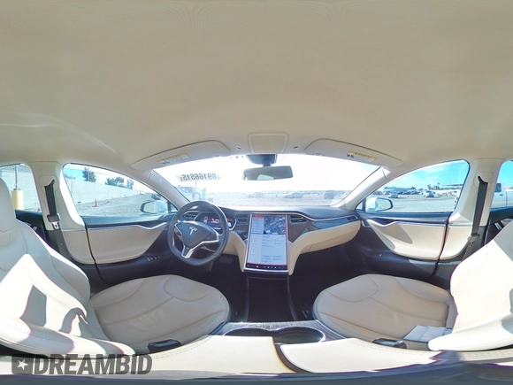 2013 Tesla Model S with VIN 5YJSA1CG2DFP17298, listed as a Copart auction lot 89166515 with 57,615 mi miles and Salvage Title. Bid and sale history available at carsss.com. Image 12.