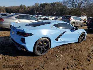 2020 Chevrolet Corvette 3LT with VIN 1G1Y82D44L5114376, listed as a Copart auction lot 48667345 with 21,450 mi miles and Clean Title. Bid and sale history available at carsss.com. Image 3.