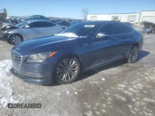 2016 Hyundai Genesis 3.8L with VIN KMHGN4JE5GU106864, listed as a Copart auction lot 87696955 with 81,787 mi miles and Salvage Title. Bid and sale history available at carsss.com. Image 1.