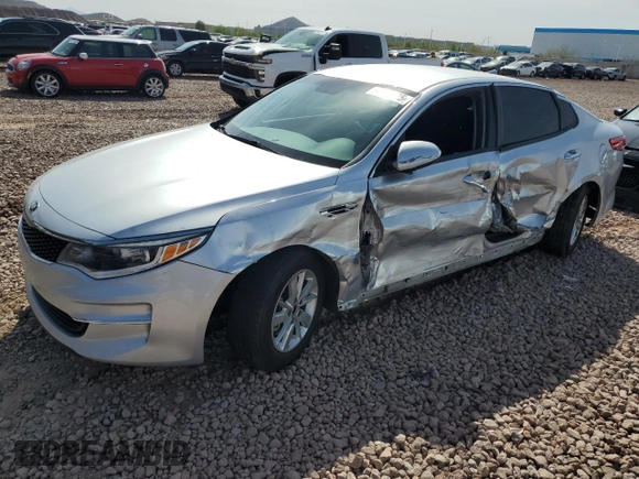 2018 Kia Optima LX with VIN 5XXGT4L33JG234247, listed as a Copart auction lot 51305975 with 124,071 mi miles and Salvage Title. Bid and sale history available at carsss.com. Image 1.