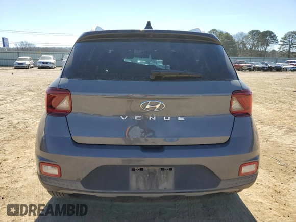 2022 Hyundai Venue Limited with VIN KMHRC8A34NU207329, listed as a Copart auction lot 46824715 with 25,463 mi miles and Salvage title. Bid and sale history available at DreamBid. Image 6.