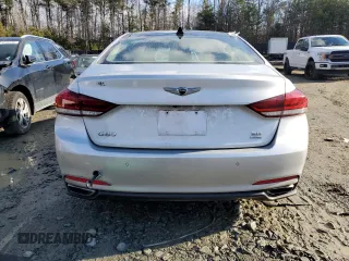 2017 Genesis G80 3.8L with VIN KMHGN4JE2HU211363, listed as a Copart auction lot 47170105 with 142,800 mi miles and Salvage Title. Bid and sale history available at carsss.com. Image 6.