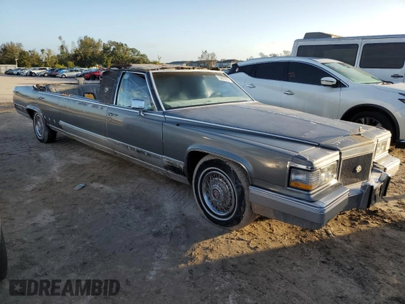 1990 Cadillac Brougham z VIN 1G6DW5472LR711206, wystawiony jako Copart lot #75627814 z przebiegiem Nie podano mil oraz Nie do naprawy. Historia ofert i sprzedaży dostępna na DreamBid. Obrazek 4.