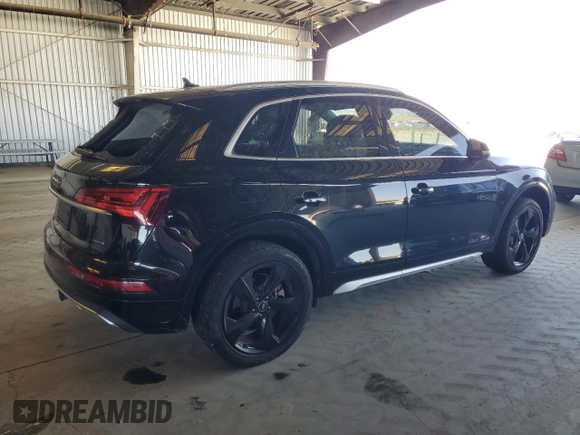 2021 Audi Q5 Premium Plus with VIN WA1BAAFY6M2071930, listed as a Copart auction lot 62777725 with 59,879 mi miles and Salvage title. Bid and sale history available at DreamBid. Image 3.