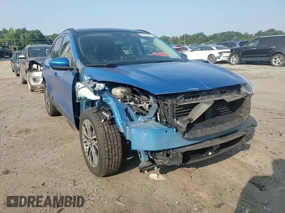 2020 Ford Escape SEL with VIN 1FMCU9H68LUC23846, listed as a Copart auction lot 59580265 with 131,290 mi miles and Salvage title. Bid and sale history available at DreamBid. Image 14.
