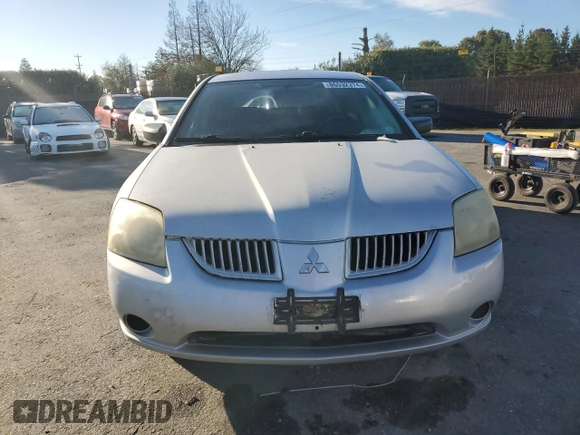 2005 Mitsubishi Galant DE with VIN 4A3AB26FX5E039465, listed as a Copart auction lot 86532374 with 196,698 mi miles and Salvage Title. Bid and sale history available at carsss.com. Image 5.